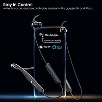 Portronics Harmonics Y1 – Neckband, 40H Playtime, Black, Bluetooth 5.0, IPX4 Water Resistant, Deep Bass, Comfortable Fit, Quick Charge, Ideal for Sports and Daily Use, Lightweight Design.