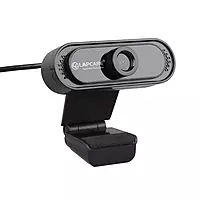 Lapcare Lapcam HD 720MP Webcam – 720p HD Video | Noise-Isolated Microphone | Wide Angle Lens | Low-Light Performance | USB Plug & Play | Black