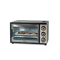 Borosil Pro 19 Liters Oven Toaster & Griller, Motorised Rotisserie, Stay-on Function, 5 Heating Modes, Black