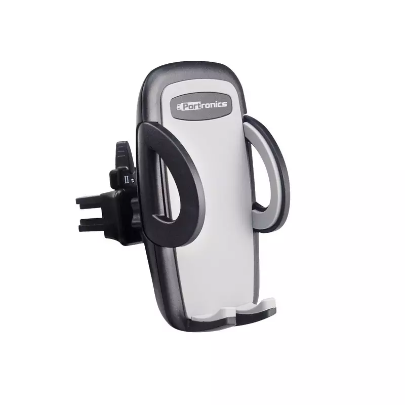 Portronics Clamp X – Car Vent Mobile Holder, 360° Rotation, Adjustable Grip, Durable Design, Easy Installation, Compatible with Most Smartphones, Ideal for Hands-Free Navigation, Black.