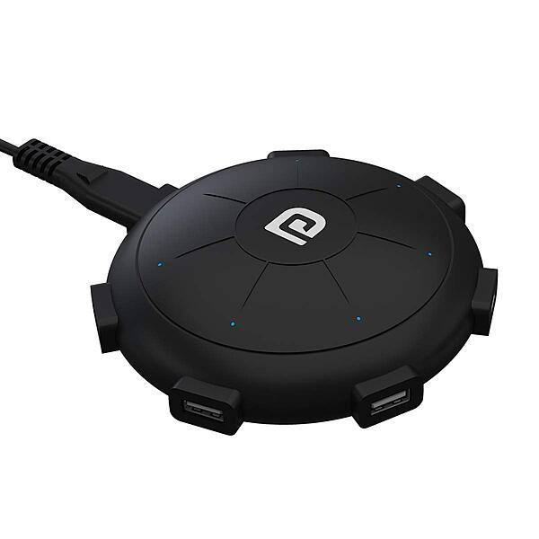 Portronics POR 1094 UFO Pro Home Charger – Fast Charging | Compact Design | Black