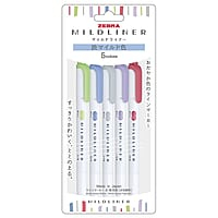 ZEBRA MILDLINER 5 COOL AND REFINED COLOR SET ZEBRA MILDLINER 5 COOL AND REFINED COLOR SET