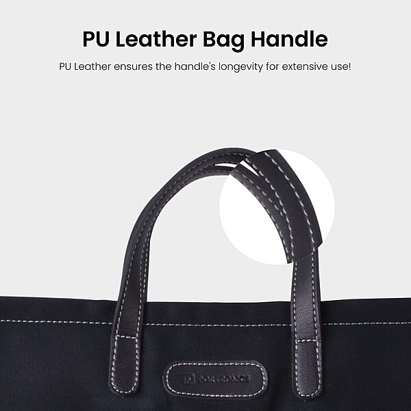 Portronics Elements Go 1 EnCase 103 Laptop Hand Bag – 15.6 Inch | Black | 1 Year Warranty