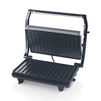 Borosil Prime Grill Sandwich Maker, Non-toxic Non-stick Grill Plate Coating, Make 2 Sandwiches At a Time, 700 W