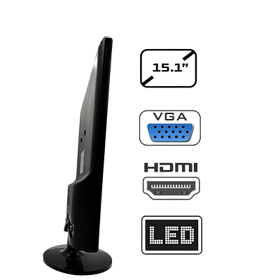 GEONIX 15.1" LED PC Monitor, VGA & HDMI, 1024x768, โGXTF-WVHDF151 GEONIX 15.1" LED PC Monitor, VGA & HDMI, 1024x768, โGXTF-WVHDF151