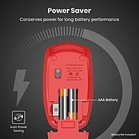 Portronics Toad 25 Wireless Mouse, 2.4 GHz with USB Nano Dongle, 1200 DPI Optical Tracking, Ambidextrous for PC, MacBook, Laptop