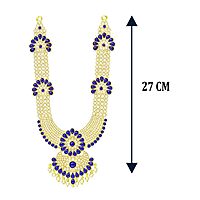 God White Pink and Blue Stone Deity Harama for Pooja