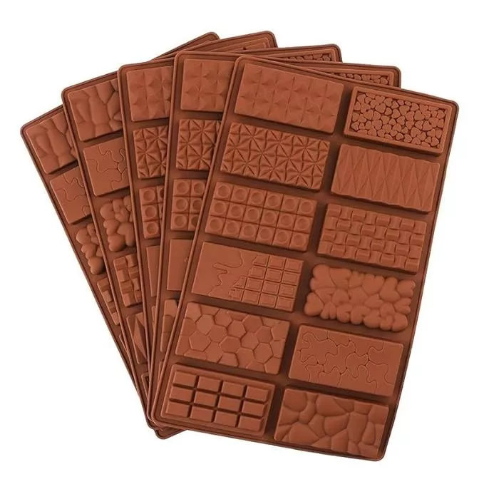 Silicon Mold Chocolate Bar Mold 12 Cavity Chocolate & Waffle Bar