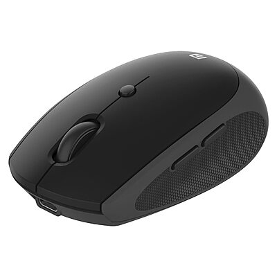 Portronics Toad III Wireless Mouse – Dual Mode BT & 2.4GHz | Rechargeable | Black | 1 Year Warranty