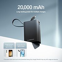 Ambrane MiniCharge 20 (Blue & Black)