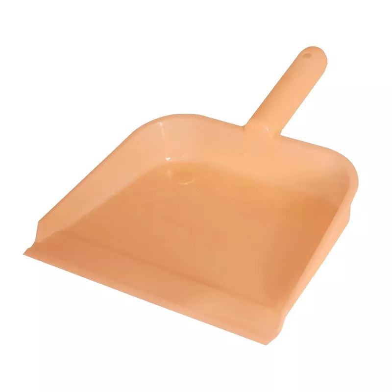 Kuber Industries 10" Plastic Dustpan, Pack of 2, Green & Light Pink