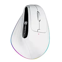 Portronics Toad Ergo 3 Black Mouse – Wireless, RGB, 2400 DPI, ergonomic design for comfort, customizable buttons, high precision tracking, perfect for gaming and productivity, sleek, appearance.