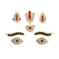 God Face Ornament - Eye, Eye brow, Thilak