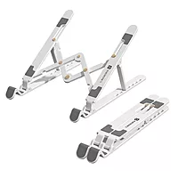 POR 2139 My Buddy K Lite Portable Laptop Plastic Stand – White | 1 Year Warranty