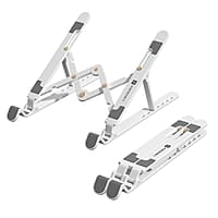 Portronics My Buddy K Lite Foldable Laptop Stand with Adjustable Heights, Anti-Slip Silicone Pads, Collapsible Design, 5 kg Max Weight