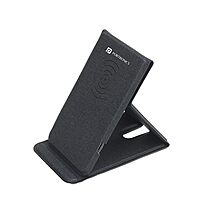 Portronics Freedom Fold 15W Wireless Charger – Foldable | PU Leather | 1M Type-C Cable | Grey