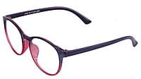Unisex Oversized Round Spectacle Frame. Red & Black Color Frame.