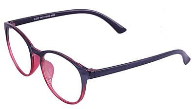 Unisex Oversized Round Spectacle Frame. Red & Black Color Frame.