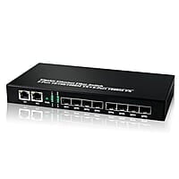 Champion 8 Port Gigabit SFP Fiber Switch with 2 Gigabit RJ45 Ports | Unmanaged L2 Network Switch