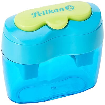 Pelikan Double Sharpener Flower, Blue and Pink assorted
