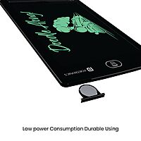 Portronics POR 1383 RuffPad 8.5E LCD Writing Pad – 8.5 Inch, Re-Writable, Safety Lock, Black