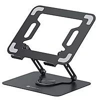 Portronics My Buddy K9 Laptop Stand – Metal Build | Extendable & Rotatable | Black | 1 Year Warranty