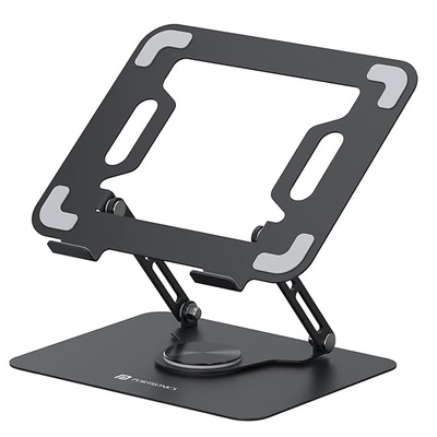 Portronics My Buddy K9 Portable Laptop Stand - Adjustable Elevation Levels - Ventilated Anti-Slip Design - 360-degree Rotating Base Portronics My Buddy K9 Portable Laptop Stand - Adjustable Elevation Levels - Ventilated Anti-Slip Design - 360-degree Rotating Base