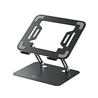 Portronics My Buddy K3 Pro Laptop Stand with Adjustable Height & Angle, Foldable Portable Design, Improved Air Flow