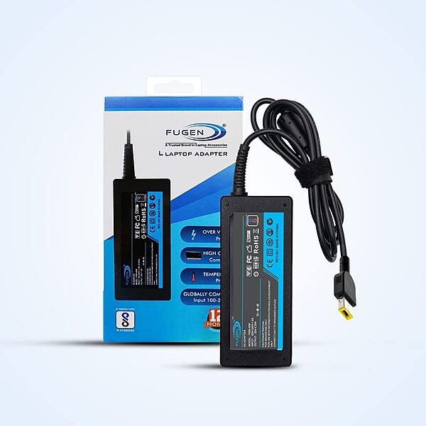 Fugen 45W Laptop Charger for Lenovo Yoga 720 910 IdeaPad 720S Chromebook | USB Slim Square