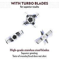 Borosil Best Mixer Grinder, For Wet/Dry Mixing & Grinding, 500 Watts, 3 Jars (400 ml Chutney Jar, 1.5 L Blending Jar, 1 L Grinding Jar), Mixie For Kitchen