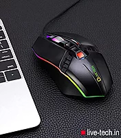 Live Tech Evon+ Combo! Featuring a vibrant RGB keyboard and precision mouse, this set enhances your setup with style and performance for an immersive experience.