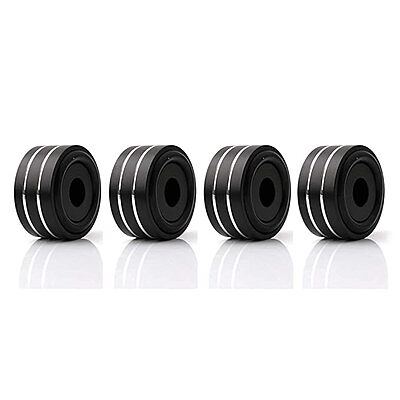 ASW - Premium Aluminium Cabinet Feet - 40MM Dia. x 22MM Height (4 Pcs.) Black - ACF40M-B