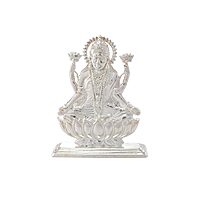 Silver Goddess Lakshmi Idol