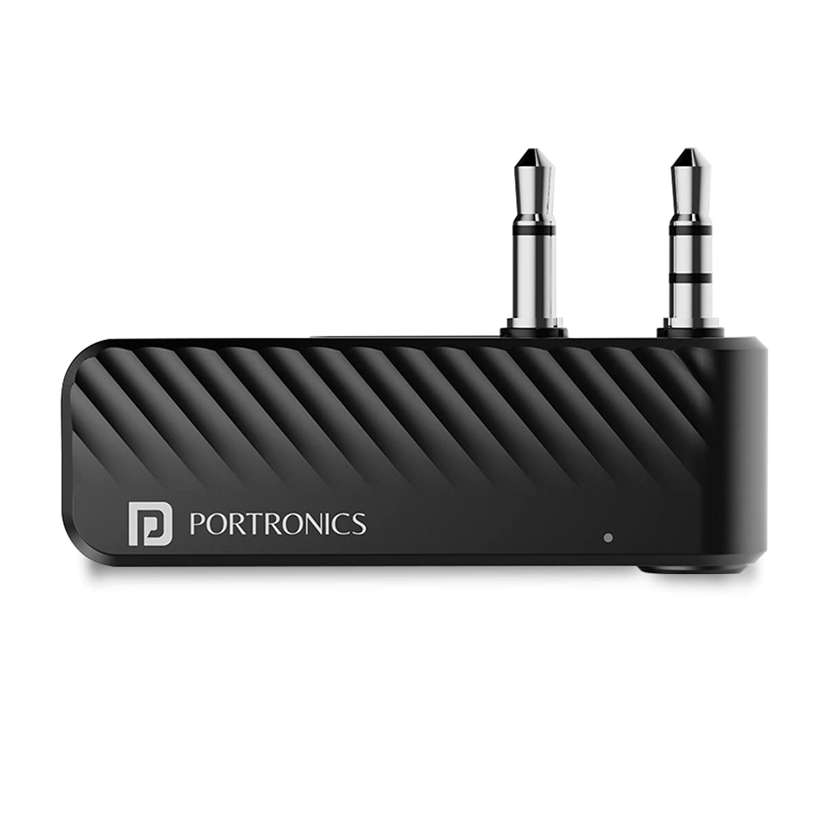 Portronics Auto 16 Bluetooth v5.1 Transmitter | Aux In & Out | Type C Charging | Black
