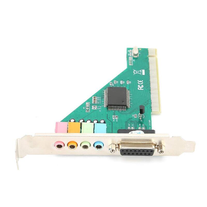 Live Tech PCI Sound Card 4.1 Channel enhances desktop audio with immersive sound quality. Perfect for gaming and music, it supports multiple speakers for a rich audio experience.