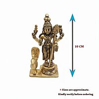 Brass Lord Murugan Murti | Kartikeya Idol for Pooja & Gift