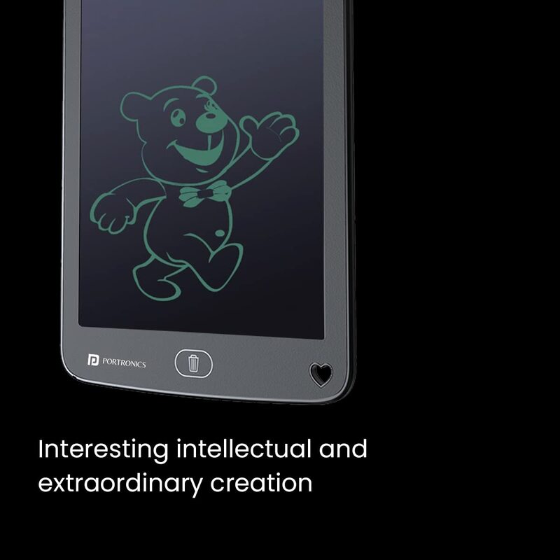 Portronics RuffPad 12M LCD Writing Tablet (POR 1581) – 12 Inch Re-Writable Multi-Color Display