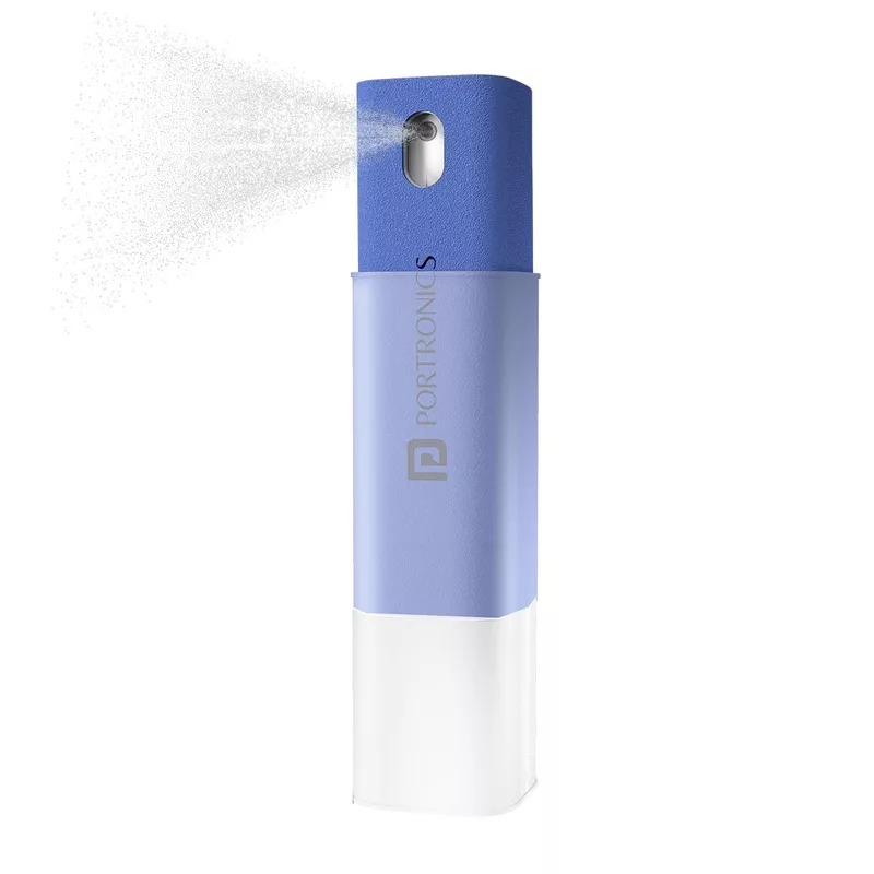 Portronics Swipe 2 Screen Cleaner & Duster – Blue effectively cleans screens and surfaces, ensuring devices remain spotless and smudge-free.