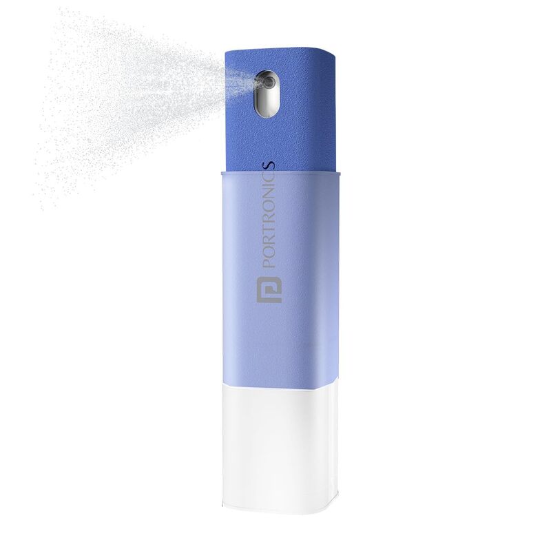 Portronics Swipe 2 Screen Cleaner & Duster – Blue effectively cleans screens and surfaces, ensuring devices remain spotless and smudge-free.