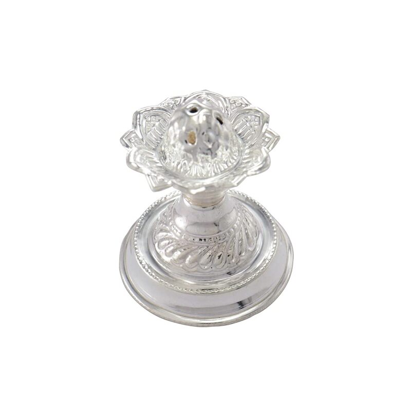 Silver Lotus Agarbatti Stand 18g