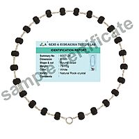 Karungali Mala with Silver Murugan, Vel & Tamil Om Pendant Spiritual Mala