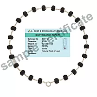 Karungali Mala with Silver Murugan, Vel & Tamil Om Pendant Spiritual Mala
