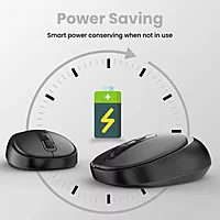Portronics Toad 27 Wireless Mouse – Silent Buttons | 2.4GHz with USB Nano Dongle | Adjustable DPI Button | Auto Power Saving Mode | PC, Mac & Laptop Compatible | Black