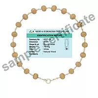 Pure Silver-Tied Tulasi Mala for Ayyappan Devotees