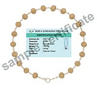 Pure Silver-Tied Tulasi Mala for Ayyappan Devotees