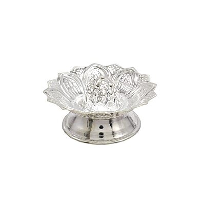 Silver Lotus Agarbatti Stand Silver Lotus Agarbatti Stand