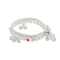 silver Blow and Silver Baby Anklet/Payal set