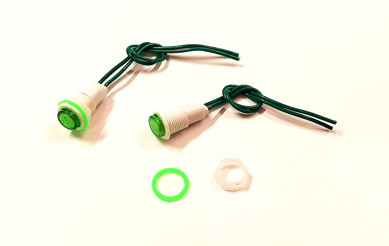 220 -240v AC Panel Mount Indicator small Lamp Led for Switch Board- green- 1 qty