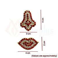 God Ornament Amman Face/Mugam with Kali Crown/Kireedom and Attigai/Necklace