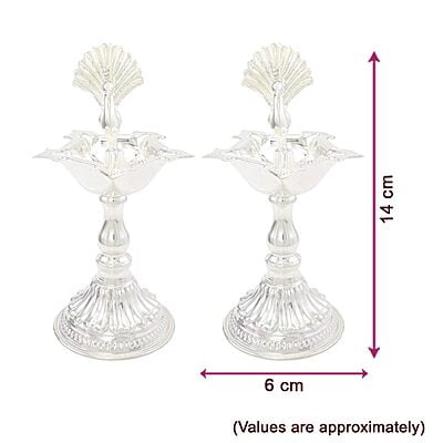 Traditional Peacock Kuthu Vilakku